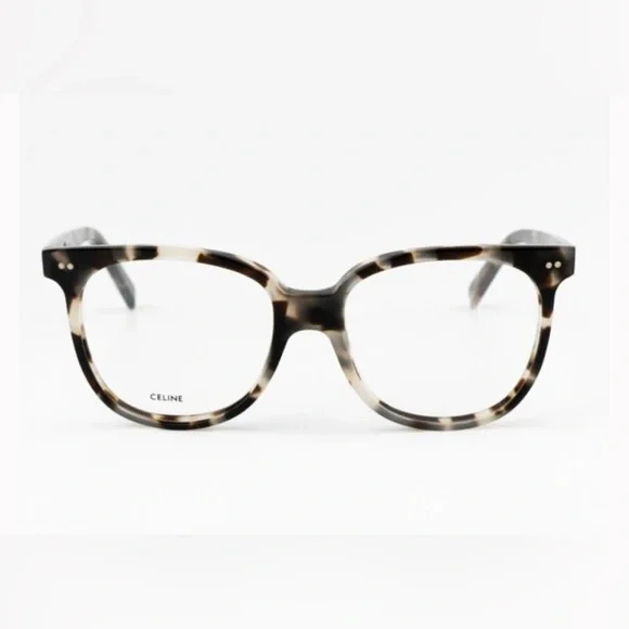 Celine CL5010IN 055 Eyeglasses White Vintage Havana Square Women NWT - Picture 4 of 8